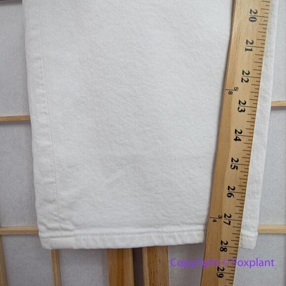 NEW Madewell‎ Mid-Rise Perfect Vintage Straight Jean in Tile White, 33 - Picture 6 of 16